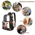 thumbnail image 4 of Xoenoiee Cow Daisy Flower Print Clear School Backpack Lightweight Casual Daypack See Through Schoolbags for Teens Girls Large Capacity Rucksack with Adjustable Strap Back to School Bookbag, 4 of 7