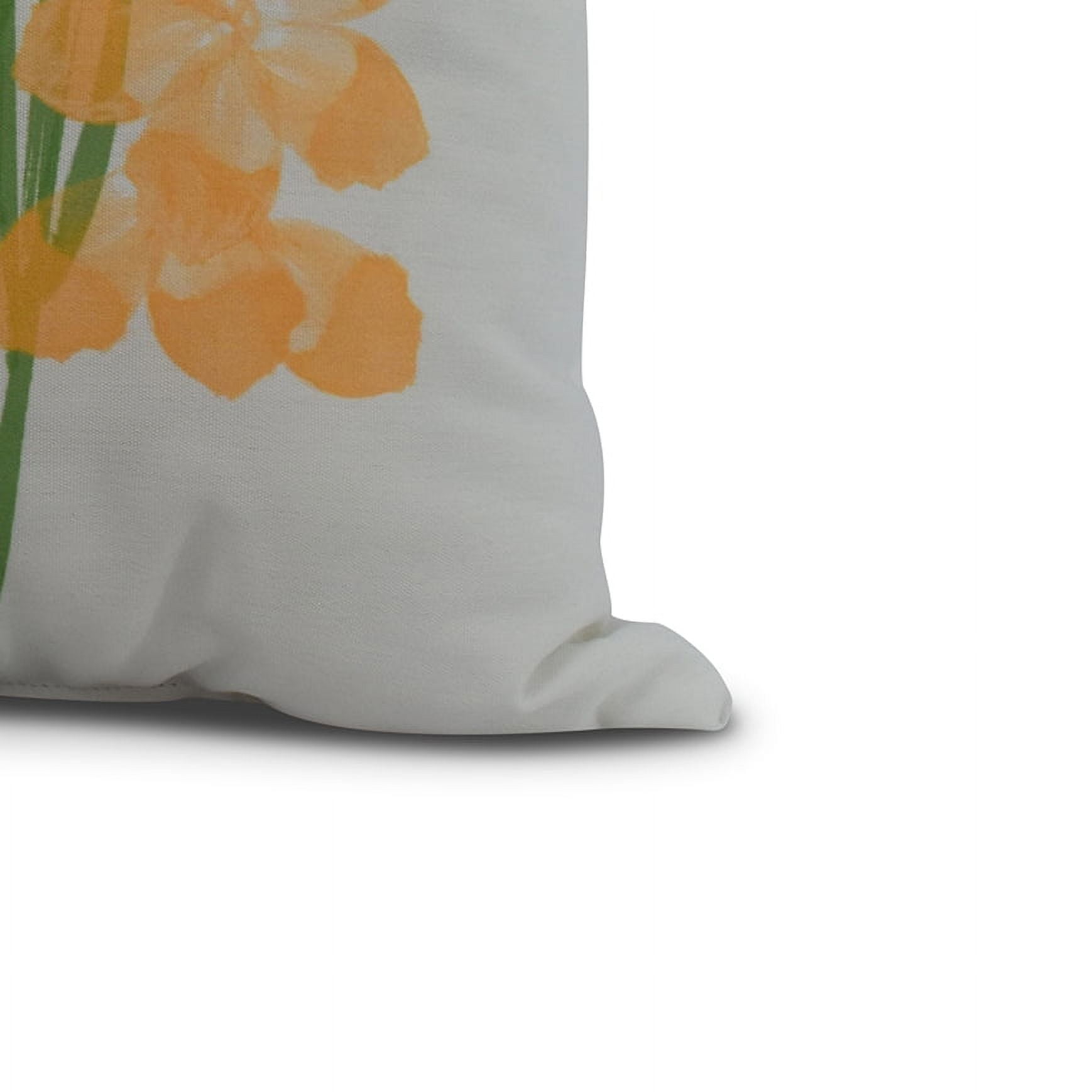 Simply Daisy, 26 x 26 inch, Florpalida, Floral Print Pillow, Yellow