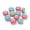 Deep Pink, variant on U8MO 100pcs 14mm Rondelle Resin European Large Hole Beads Rainbow Stripe Slide Charms-LightSkyBlue