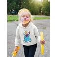 thumbnail image 2 of Winter Girl And Bird Hoodie Toddler -Image by Shutterstock,  5 Toddler, 2 of 4
