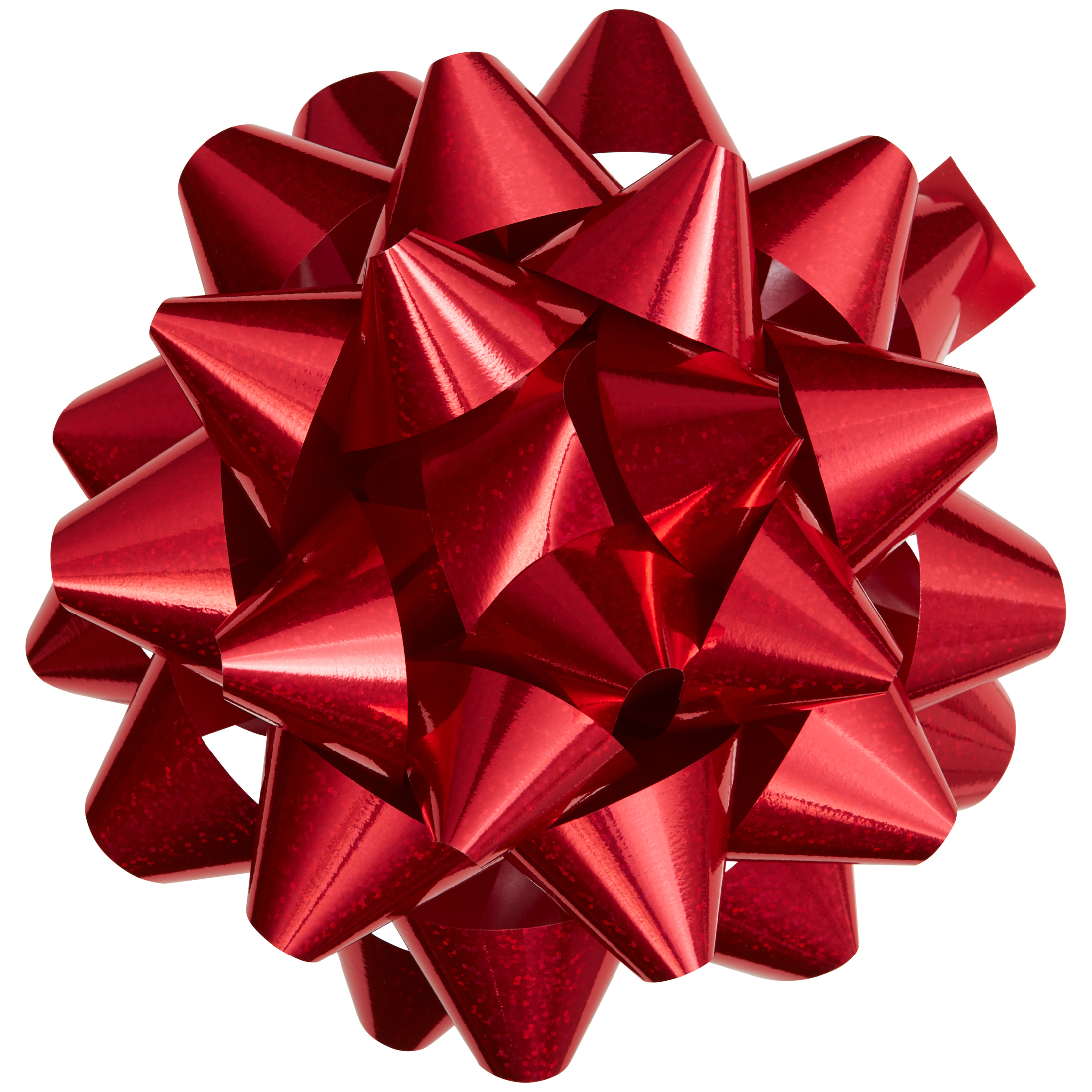 Holiday Time Red Holographic Giant Gift Bow, 7.75"