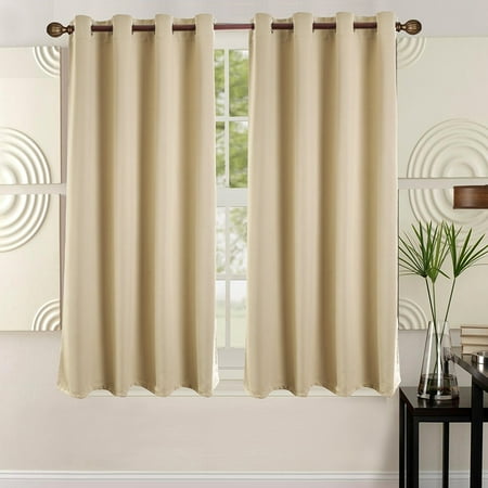 52" X 63" Blackout Energy-Efficient Thermal Grommet Window Curtain, 1