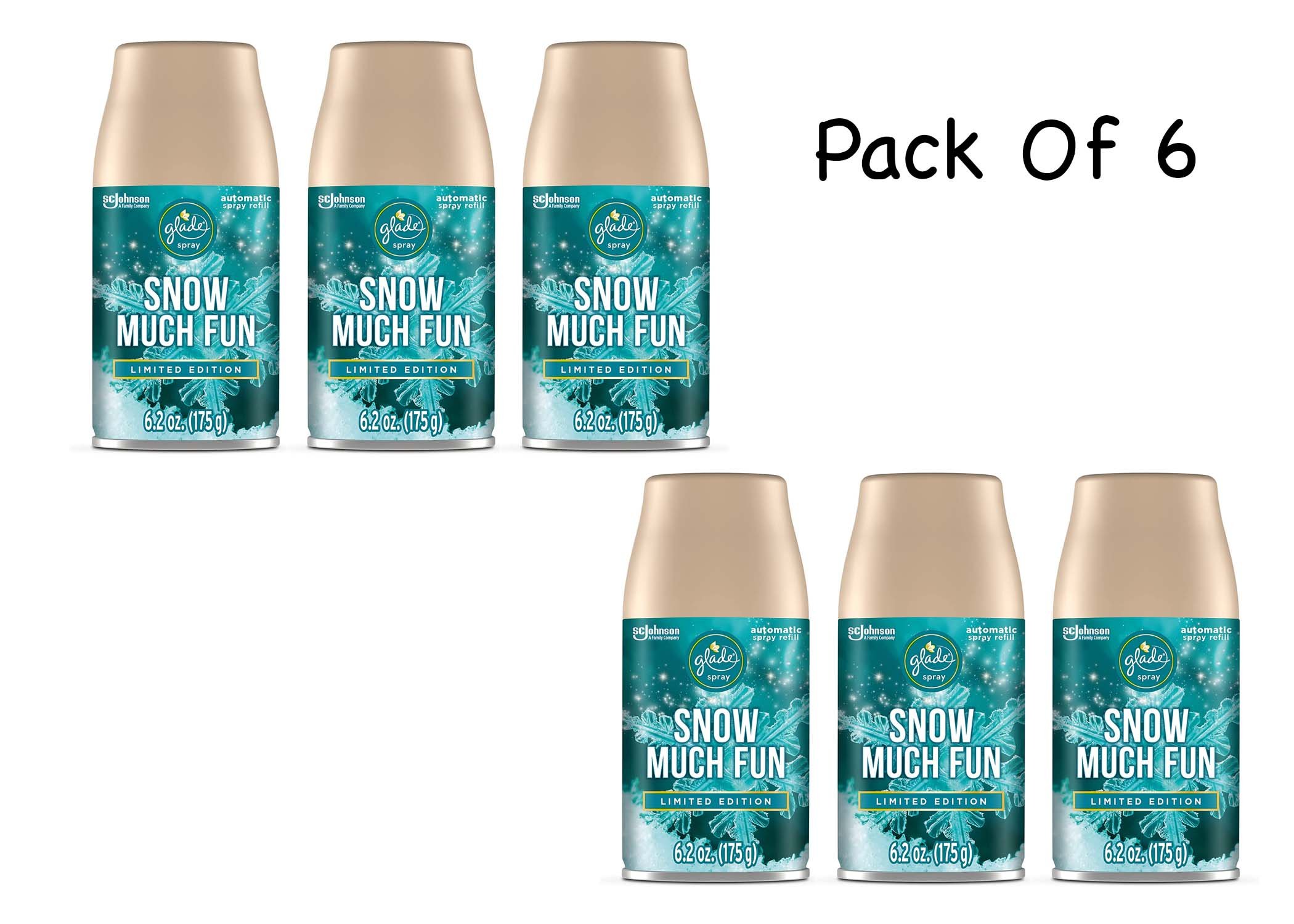 Glade Automatic Spray Refill, Snow Much Fun Air Freshener 6.2 Oz Pack