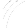 thumbnail image 1 of Extensor de collar de plata de ley 925 Extensores de cadena de collar de plata de ley para collares 2 4 6 pulgadas, 1 of 5