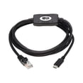 thumbnail image 2 of Eaton Tripp Lite Series USB-C to RJ45 Serial Rollover Cable (M/M) - Cisco Compatible, 250 Kbps, 6 ft. (1.8 m) - USB / serial cable - 24 pin USB-C (M) to RJ-45 (M) - 6 ft - black, 2 of 2
