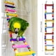 thumbnail image 3 of Juguetes para pájaros, 17 piezas de patas de madera, columpios, escaleras, escalada encaramada para jaulas de pájaros pequeñas y medianas, loros, 3 of 3