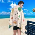 thumbnail image 5 of Coolnut Deer Beach Towel, Sand Free Super Absorbent Oversized Travel Towel with Mesh Bag for Beach,Camping, Swimming, Holiday, 31"x 71", 5 of 6