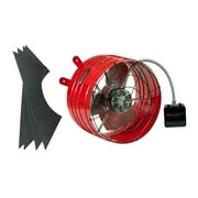 QuietCool AFG SMT PRO-3.0 Smart Attic Fan for Gable Vents - 2940 CFM - Smart App Control - Thermostat and Humidistat - 20ft Power Cord - Plug-and-play - Two Speed