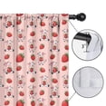 thumbnail image 4 of Blackout Kids Curtains,Pink Cow Strawberry Pattern Childrens Insulated Curtains Set Of 2,Bedroom Essentials,Toddler Room Decor 42x54in(106x137cm), 4 of 5