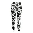 thumbnail image 6 of Renewold Cow Print Musical Notes Womens Yoga Pants with Pockets High Waisted Womens Leggings Fashion Exercise Yoga Leggings Lightweight Activewear Printed Ankle Leggings, L, 6 of 8