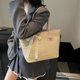 thumbnail image 2 of Bolso de mano de gran capacidad para vacaciones de verano y playa, bolso de hombro sencillo de paja a la moda para mujer 2025, 2 of 5