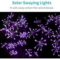 thumbnail image 3 of Solar Garden Lights, New Upgraded 2 Pack Solar Swaying Starburst Light, Waterproof Fireworks Outdoor Lights, Yard Patio Pathway Decoration, Purple, 3 of 15