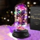 thumbnail image 1 of Rosa de cúpula con luces LED, regalo de rosa de cristal eterna, rosa encantada para siempre, regalo de cumpleaños para aniversario, día de San Valentín, día de la madre, boda, pequeño, 1 of 5