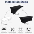 thumbnail image 3 of Mantel ABCCANOPY, 2 unidades, 24 cm, elastano ajustado, negro, 3 of 7