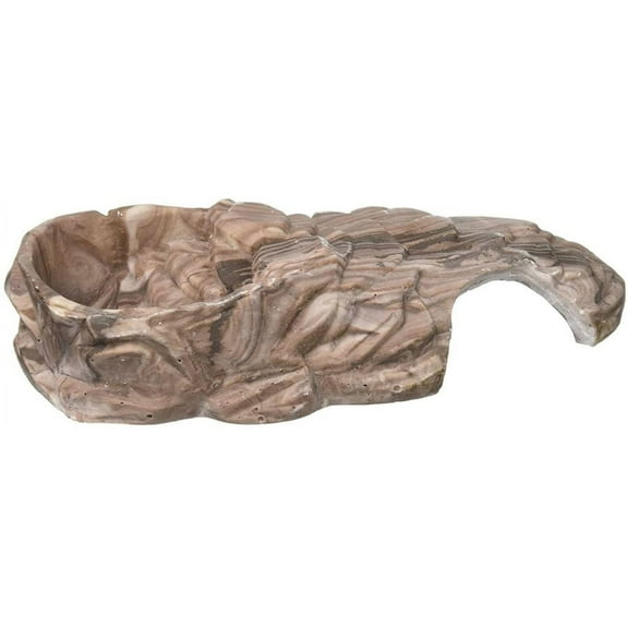 Flukers Castle Crib Reptile Basking Platform and Hide Assorted Colors [Reptile, Hiding Places] 1 count Small