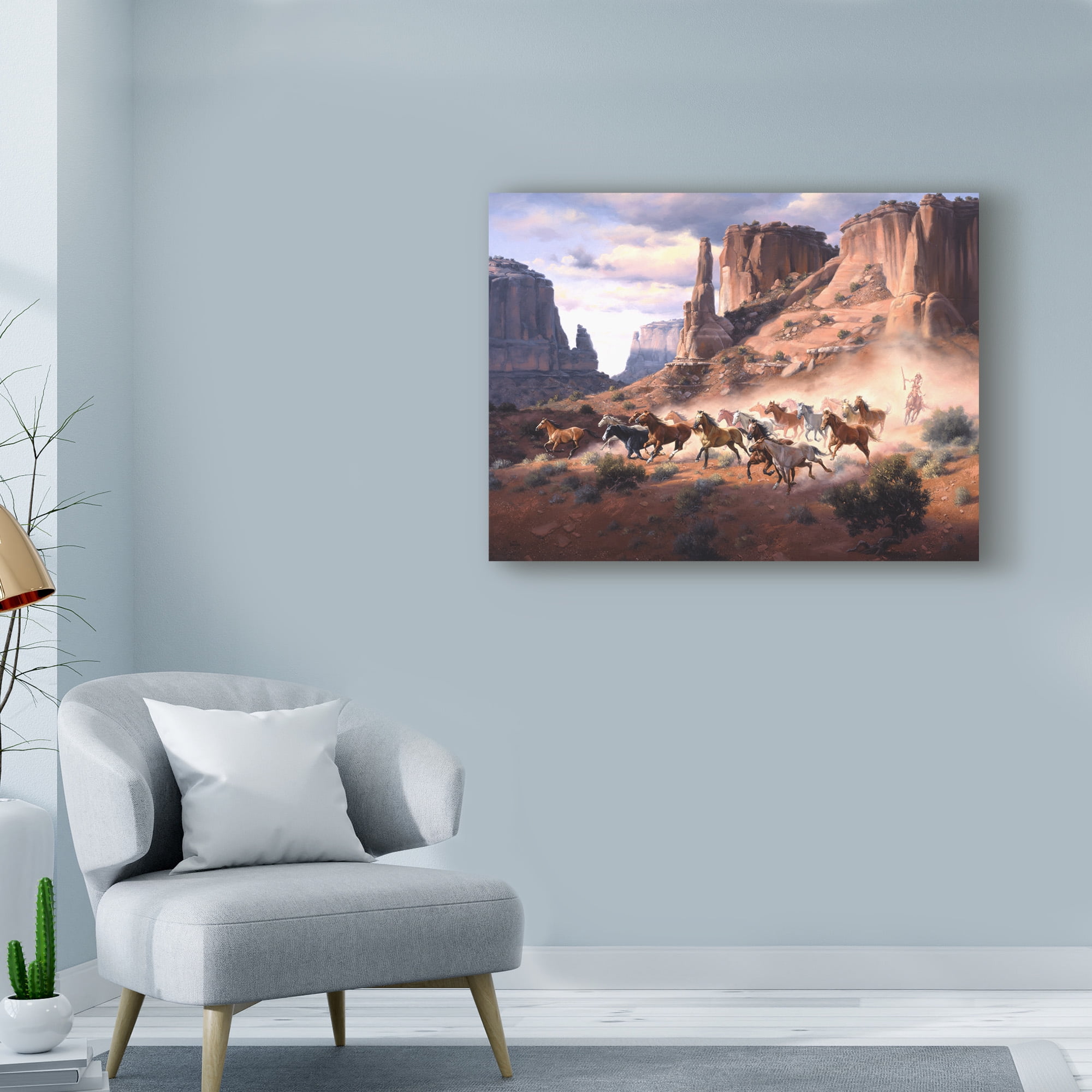 Trademark Fine Art 'Sandstone and Stolen Horses' Canvas Art by Jack Sorenson
