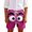 A-Hot Pink, variant on Boys Shorts Casual 3D Suitable Face Cartoon Relaxed Vacation Elastic Waist Casual Trouser High Waisted Shorts