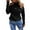 Sweater 13# Black, variant on oqasdz Women Sweaters Solid Color Off Shoulder Tops Crossed V Neck Long Sleeve Crop Halter Pullover Sweaters Fashion Casual Versatile