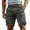 Dark Gray, variant on Cargo Shorts for Men Loose Fit Elastic Athletic Gym Short with Pockets Summer 2025 Essentials Vocation Plus Size Shorts