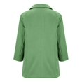 thumbnail image 6 of GILIGEGE Women's Oversized Solid‑Color Blazer Jacket,Long‑Sleeve Lapel‑Collar Button‑Down Suit Outerwear with Side Pockets,Trendy Business‑Casual Dressy Coat for Office Work Daily Green XL, 6 of 8