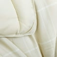 thumbnail image 4 of 3PCS Reversible Check Pattern Comforter Set Cationic Dyeing Bed Set, 4 of 5