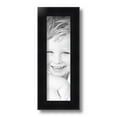 thumbnail image 2 of ArtToFrames 4" x 13" Satin Black Double Step Lip Picture Frame, 4x13 inch Black Wood Poster Frame (WOM-1418), 2 of 7
