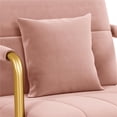 thumbnail image 6 of Renwick Velvet Accent Armchair with Cozy Pillow, Pink, 6 of 10