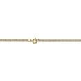 thumbnail image 4 of 10K Yellow Gold 1.15mmCarded Cable Rope Chain 20 Inch, 4 of 6
