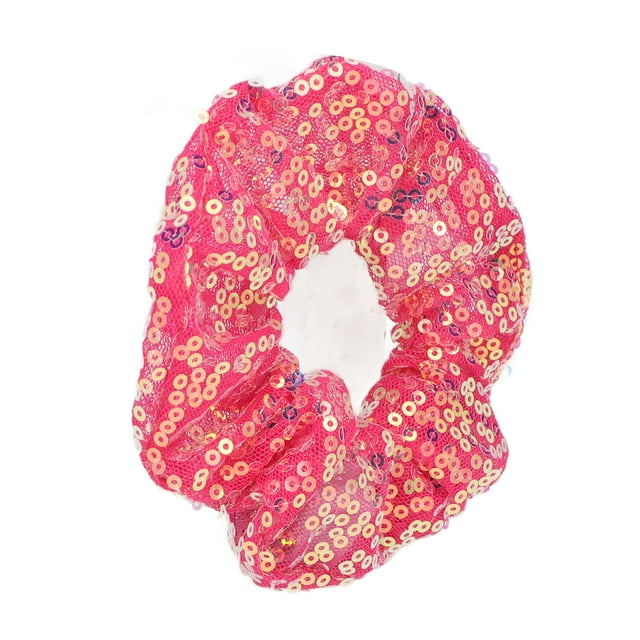 Élastiques Scrunchies, LED Scrunchies Haute Élasticité Rouge Foncé pour Fille