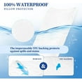 thumbnail image 2 of Safe and Sound Waterproof Quilted Pillow Protector, Queen - Super Soft and Breathable (2 Count), 2 of 7
