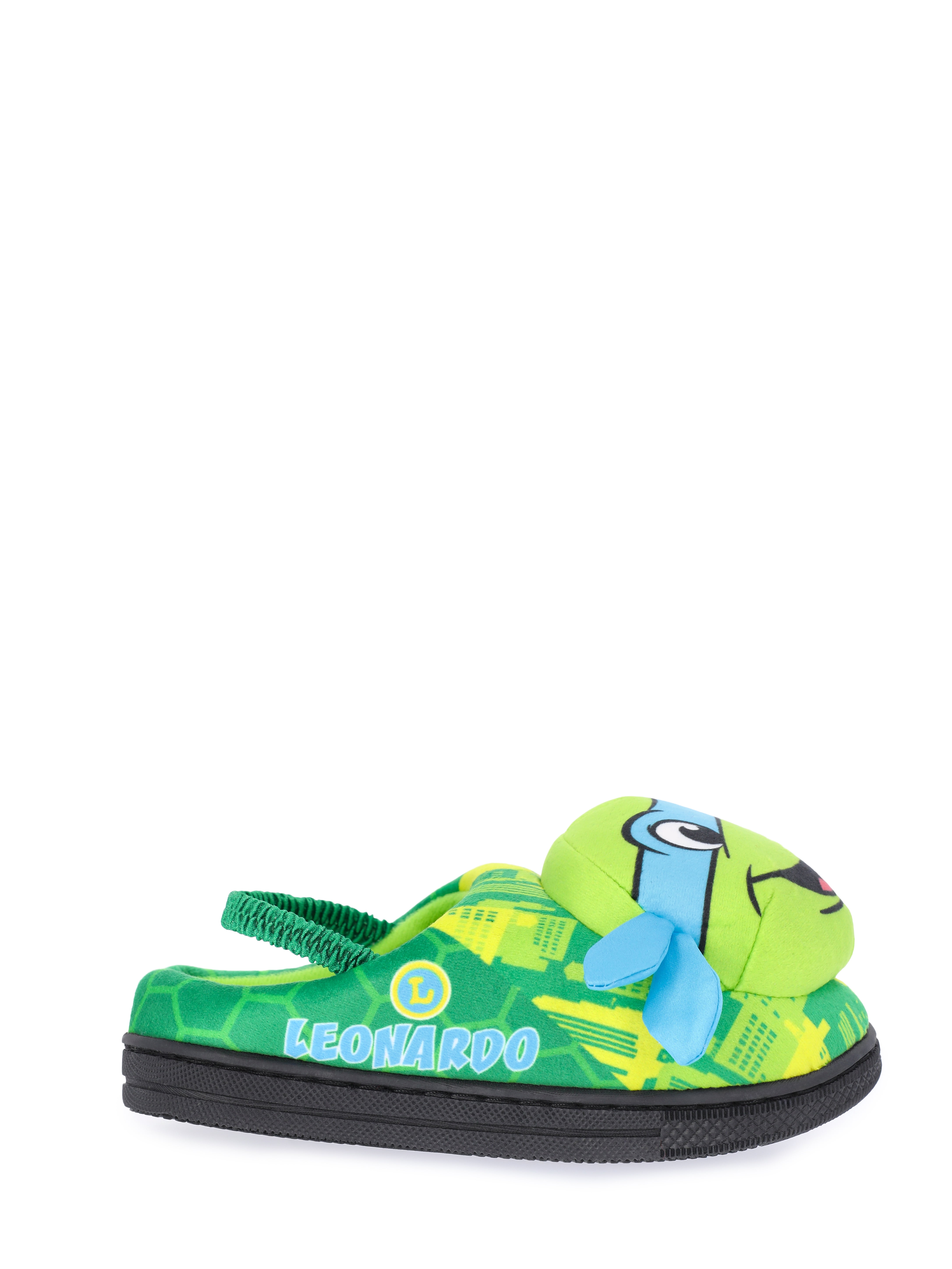 Teenage Mutant Ninja Turtles Toddler Boys' 3D Character Slippers with Back Strap