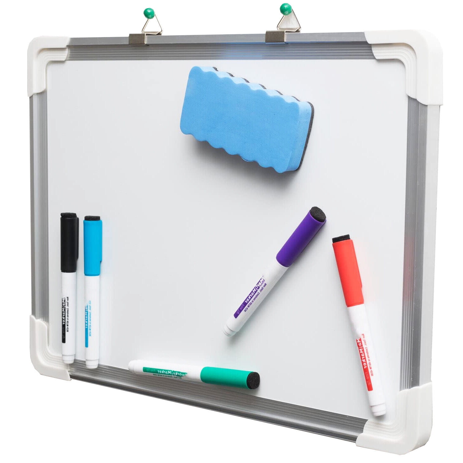 Dry Erase Whiteboard with Lap Board with 5 Markers & Dry