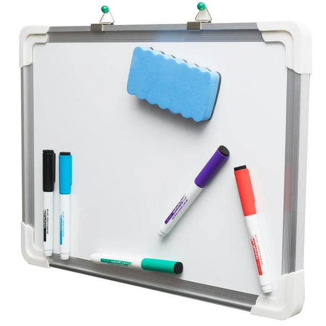 Magnetic Dry Erase Whiteboard with Lap Board with 5 Markers & Dry