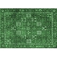 thumbnail image 1 of Ahgly Company Indoor Rectangle Persian Emerald Green Traditional Area Rugs, 2' x 4', 1 of 4