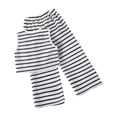 thumbnail image 4 of WAVSUF Girls Outfits Strap Print Tank Tops and Wide Leg Pants Kids Summer Casual Comfort Sets 2 Piece Black Size 4, 4 of 9