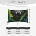 thumbnail image 5 of Binfone Realistic Style Wolf Warrior Standard Size Pillowcase, Long Staple Pure Cotton Envelope Closure Pillow Cover (Pillow core not included),20"x30", 5 of 7