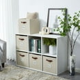 thumbnail image 4 of DECOMOMO Fabric Storage Bin | Cube Storage Bin | Closet Organizers | Set of 6, Beige, 4 of 8
