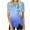 Blue, variant on Cute Shirts Off the Shoulder Trendy Going Out Slim Fit Graphic Tees Womens Tops Dressy Casual V Neck My Orders Past Orders
