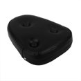 thumbnail image 4 of 1x Motorcycle Backrest Cushion Imitation Leather Back Cruising Prince Car, 22x16.5x4.3 black, 4 of 8