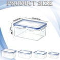 thumbnail image 3 of Hecnuo,Microwaveable Plastic Food Storage Boxes,Rectangular Lunch Containers with Lids,for Storing and Microwaving Lunches, 3 of 6