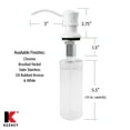 thumbnail image 6 of Keeney K612PC Premium Style Soap and Lotion Dispenser, Polished Chrome, 6 of 8