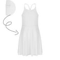 thumbnail image 4 of Kovlvoll Toddler Girls Clothes Summer Dress Sleeveless Suspenders Strap Adjustable Solid Color Comfy Sports Dresses, 4 of 7
