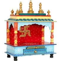 Makan Wooden Temple/Home Temple/puja mandir/Wooden Temple/Temple for Home/puja ghar/Temple/Pooja Mandir/Temple for Home/Office Temple/Navratre/Diwali Festive Season Gifts and puja