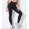 thumbnail image 3 of QRIC Womens Seamless Leggings With Pocket High Waisted Workout Tight Leggings Gym Yoga Pants Tummy Control Sports Compression, 3 of 6