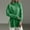 Green, variant on Womens Pullover Sweater, Loose Knitted Turtleneck Solid Color Casual Long Sweater Army Green Free Size