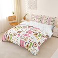 thumbnail image 2 of jejeloiu Rustic Bull Skull Queen Duvet Cover Set Kids,Western Cowgirls Boots Bohemian Exotic Style Bedding For Girls,Reversible,3 Pieces(No Comforter), 2 of 6