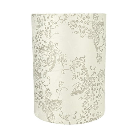 Aspen Creative 31280 Transitional Drum (Cylinder) Shape Spider Construction Lamp Shade in Off White, 8" wide (8" x 8" x 11")