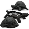 thumbnail image 1 of Decoración de jardín al aire libre con forma de tortuga de hierro fundido Key Hider AZ-Homey, 1 of 7