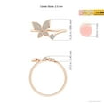thumbnail image 5 of ANGARA Natural Diamond Butterfly Bypass Ring in 14K Rose Gold for Women (Size-2.5mm | Color-K | Clarity-I3) | April Birthstone, Birthday, Anniversary, Jewelry Gift for Women | Natural Diamond Ring, 5 of 9