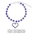 thumbnail image 5 of NIBOLOG Pet Necklace Exquisite Attractive Pet Dog Cat Rhinestones Heart Pendant Collar Pet Supplies, 5 of 7